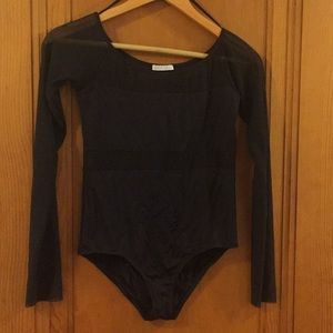 Contrast top bodysuit